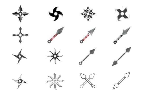 Beyond the Mask: The Modern Power of Ninja Weapon Vector Art
