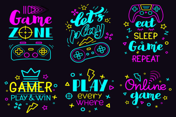 Elevate Your Projects with Neon Arcade Gaming Phrases