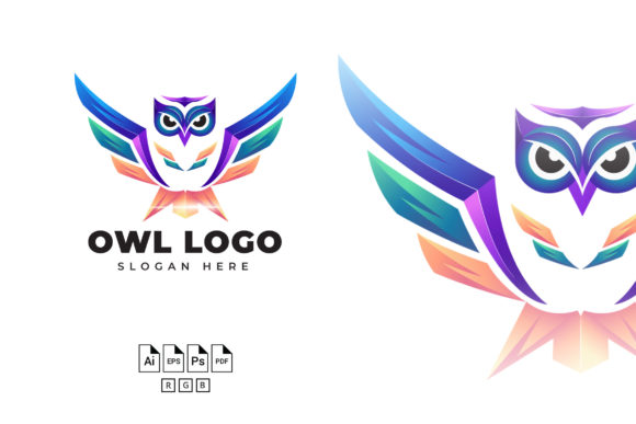 Embrace Creativity with Colorfull Owl Gradient: A Versatile Design Solution