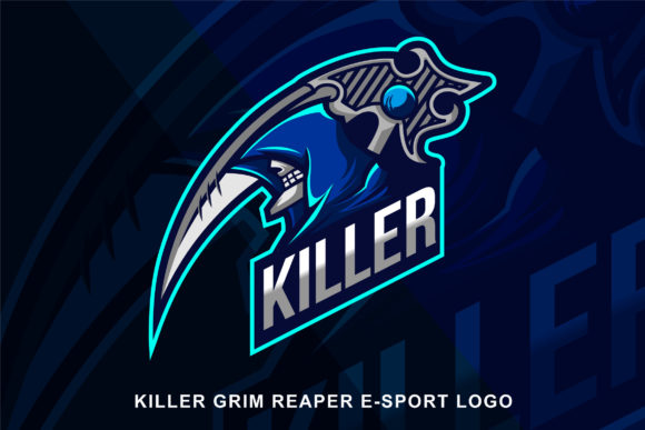 Level Up Your Brand with a Reaper Killer E-sport Logo Template