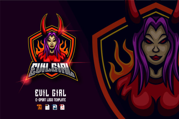 Power and Presence: The Psychology of an Evil Girl Gaming Logo