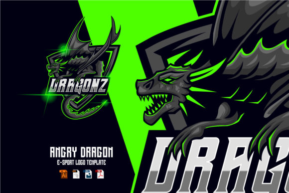 The Angry Dragon Esport Skull Logo: Your Ultimate Branding Asset