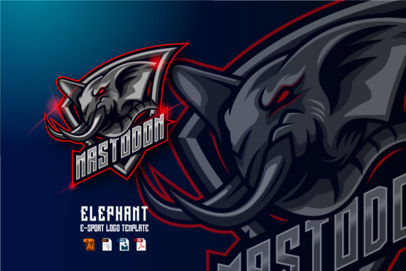 Unleash Your Brand's Potential with the Elephant E-sport Logo Design Template
