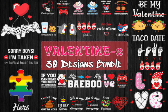 Your Valentine Creative Projects Just Got Easier with the Valentine Part 2 Bundle SVG 30 Designs